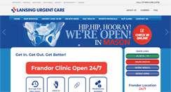 Desktop Screenshot of lansingurgentcare.com